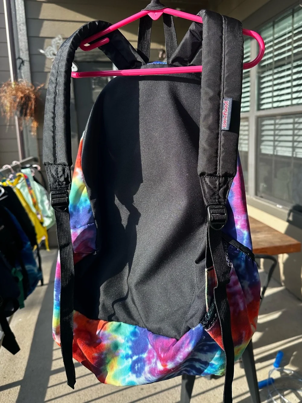 Jansport Tie-Dye Kids Backpack in Rainbow Colors